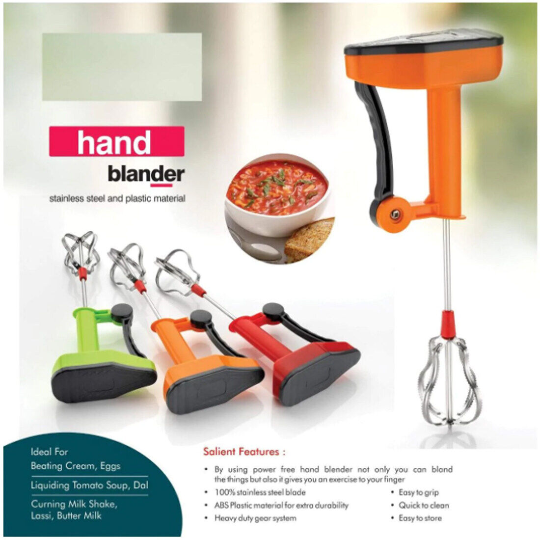 power blender with finger exercise