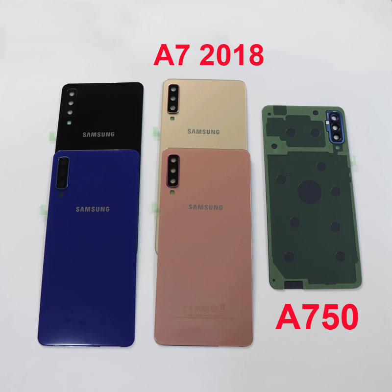 Ốp lưng samsung galaxy a7 2018 a750 khung vỏ kính có keo dính