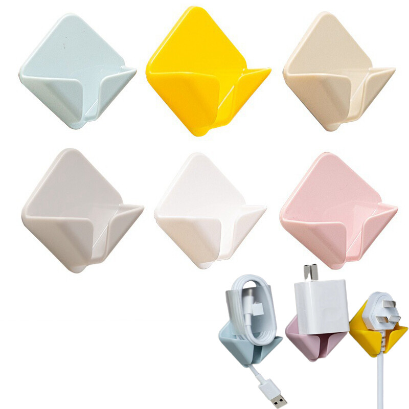 Tự dính Phích Cắm Điện chủ tường bếp ổ cắm Móc lưu trữ móc chủ kệ móc gắn tường Dây nguồn tổ chức