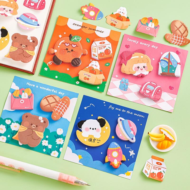 Ghi chú ghi chú sinh viên Tay Dễ Thương tài khoản ghi chú phim hoạt hình Post-it