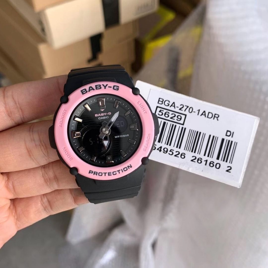 OFFICIAL WARRANTY) Casio Baby-G BGA-270-1A Analog Digital Pink