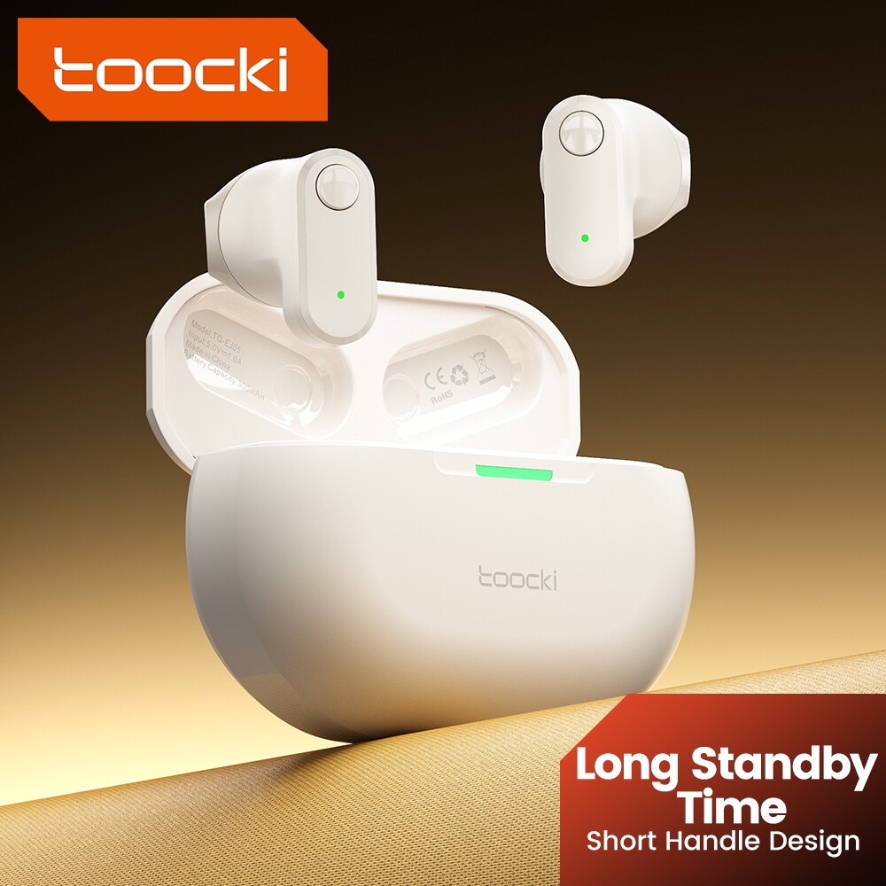 Toocki EJ05 Wireless Earphone TWS Bluetooth 5.3 Headphones Mini 3D Hifi Stereo Earbuds With Microphone for Mobile Phone Android ราคา 237 บาท*ส่งฟรี