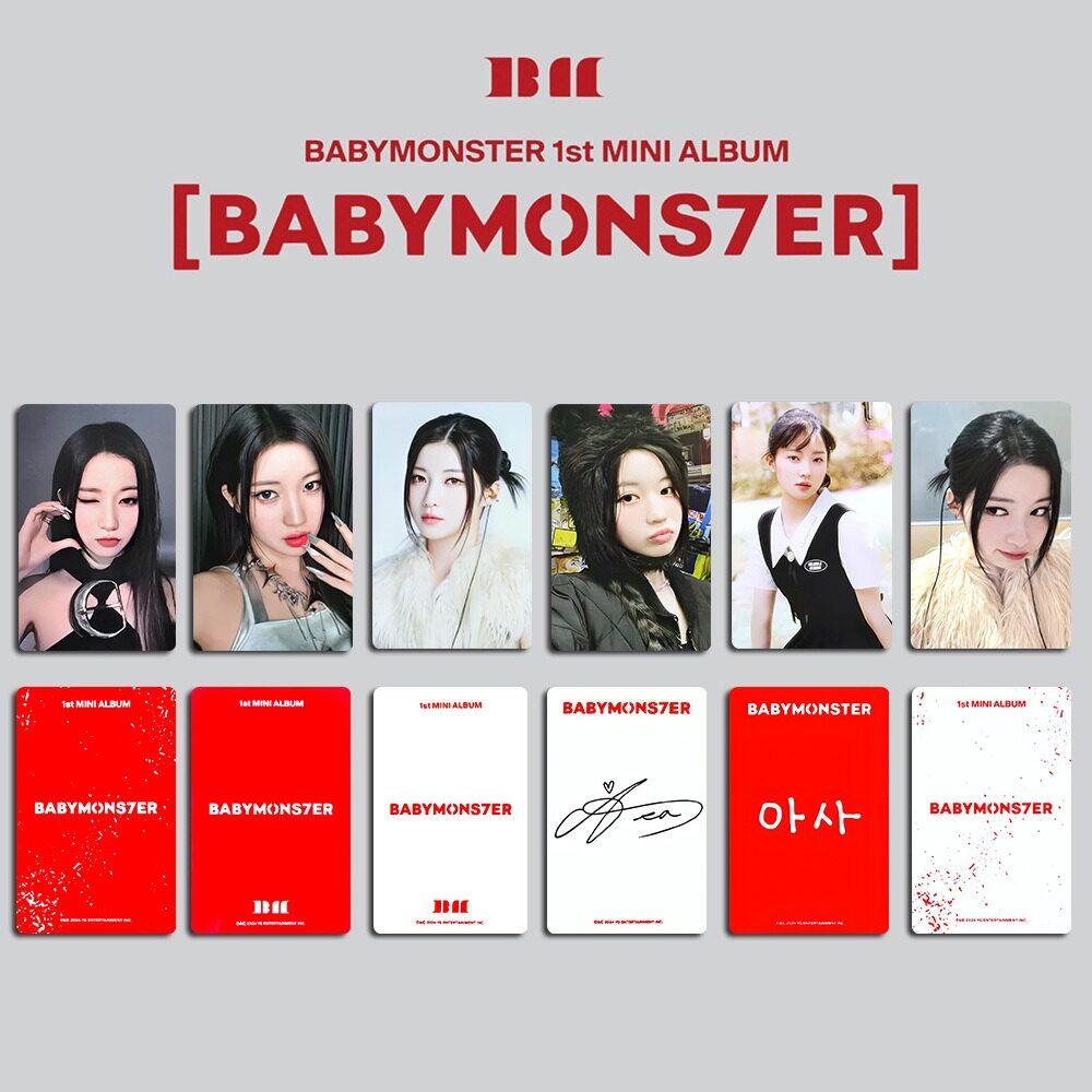 Babymonster Album babymons7er Solo photocards Rami Chiquita pharita Dora ASA ahyeon Ruka Solo thẻ ản
