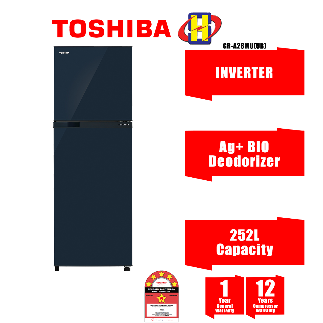 toshiba 280l fridge