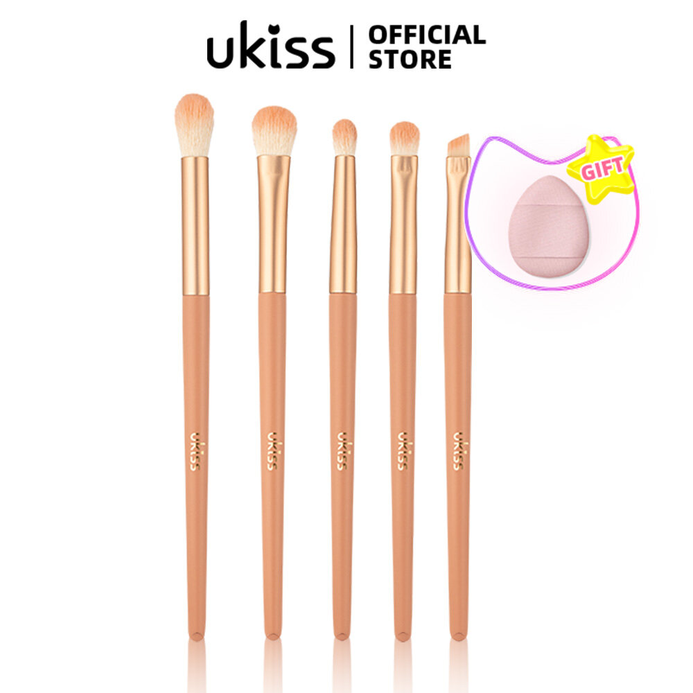 UKISS Bộ Cọ Trang Điểm Cọ Đánh Phấn Nền Dạng Bột Lỏng Dạng Bột Kem Che Khuyết Điểm Phấn Mắt Dòng Hawthorn Bộ Dụng Cụ Trang Điểm Đầy Đủ