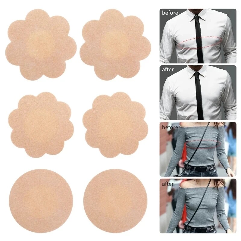 20pcs Nipple Stickers Invisible Chest Stickers Protective Disposable Nipple Stickers for Outdoor Sports,Temu