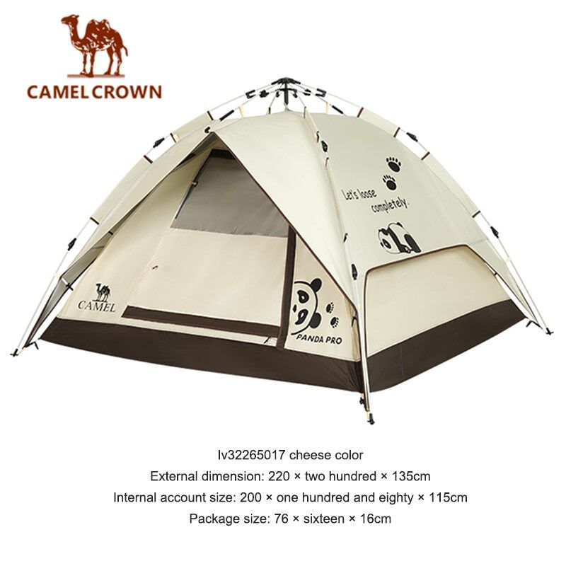 CAMEL CROWN Lều Cắm Trại Lều Dã Ngoại Công Viên Cắm Trại Gấp Gọn Di Động Ngoài Trời Hoàn Toàn Tự Động