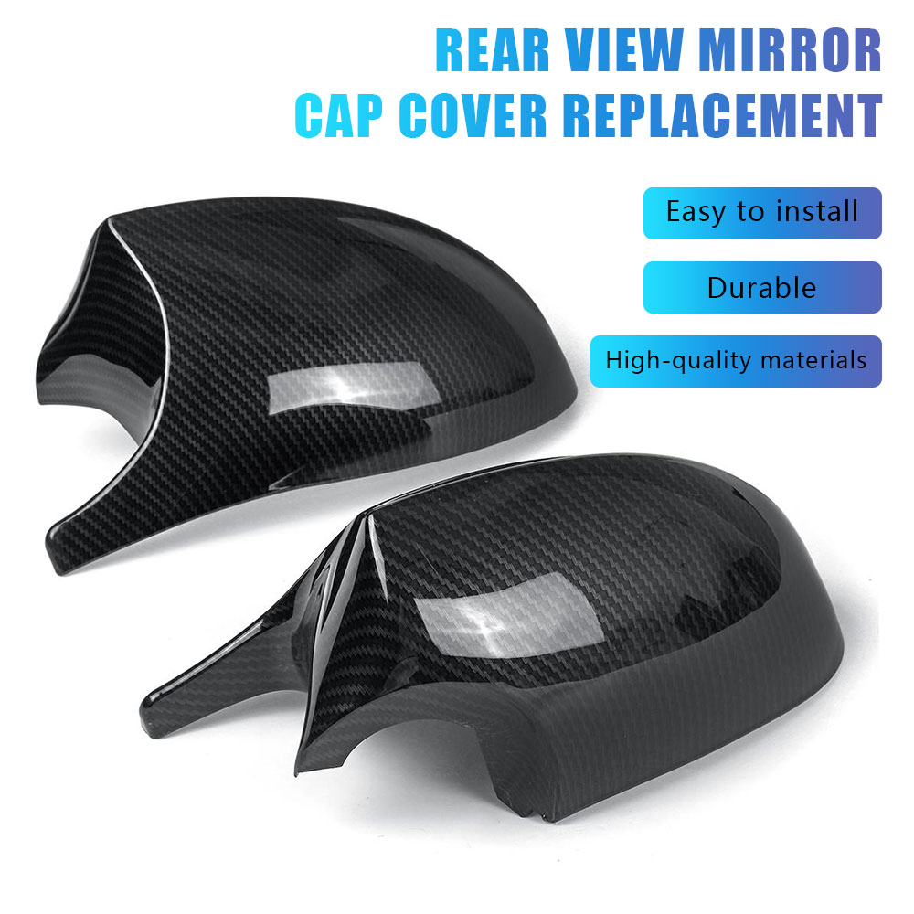 2 chiếc ốp gương chiếu hậu bên hông cho bmw e90 e91 e92 e93 e81 e82 pre-lci ốp gương bên xe hơi bằng sợi carbon thay thế