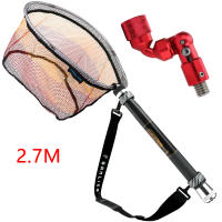 Sanlike có thể thu vào vớt cá bắt cá Net Rod 2.4m/2.7M/3M/3M/3.6m/3.9m thủy tinh cầm tay sợi cực Cần Câu Thu gọn Lưới Đánh Cá