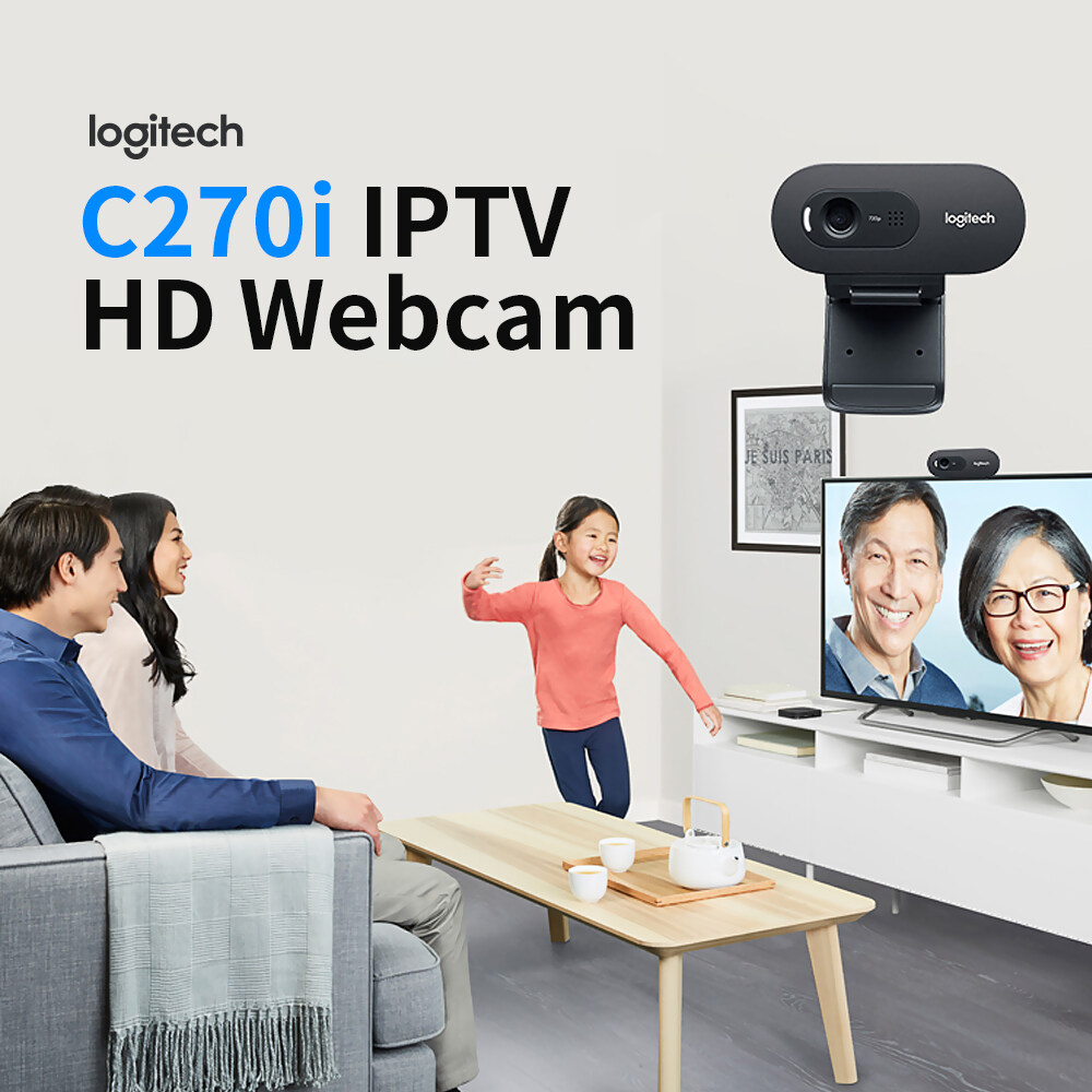 Logitech Webcam Video Màn Hình Rộng HD 720P Máy Tính Máy Tính Xách Tay Máy