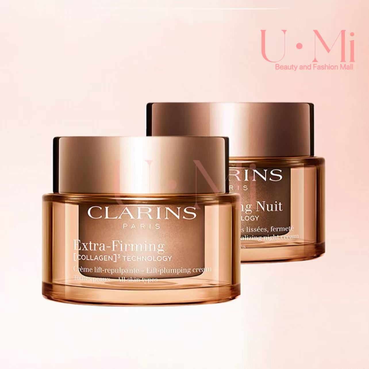 NEW [Authentic] Clarins Extra-Firming Day Cream+Night Cream 50ml New Version ราคา 1,723 บาท*ส่งฟรี