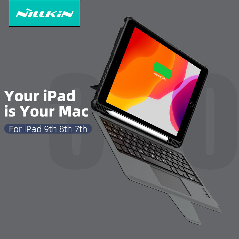 Nillkin ốp cho ipad pro 11 2021 2022 vỏ ốp ipad pro 12 9 2021 2022 bàn phím bluetooth vỏ ốp ipad 9 với hộp đựng bút chì