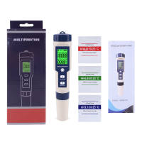 RCYAGO  RCYAGO Digital 5 in 1 Water Quality Meter PH Meter TDS Salinity Tester Water PH/TDS/EC/Salinity/Temp Meter for Hydroponices Aquarium Swimming Pool