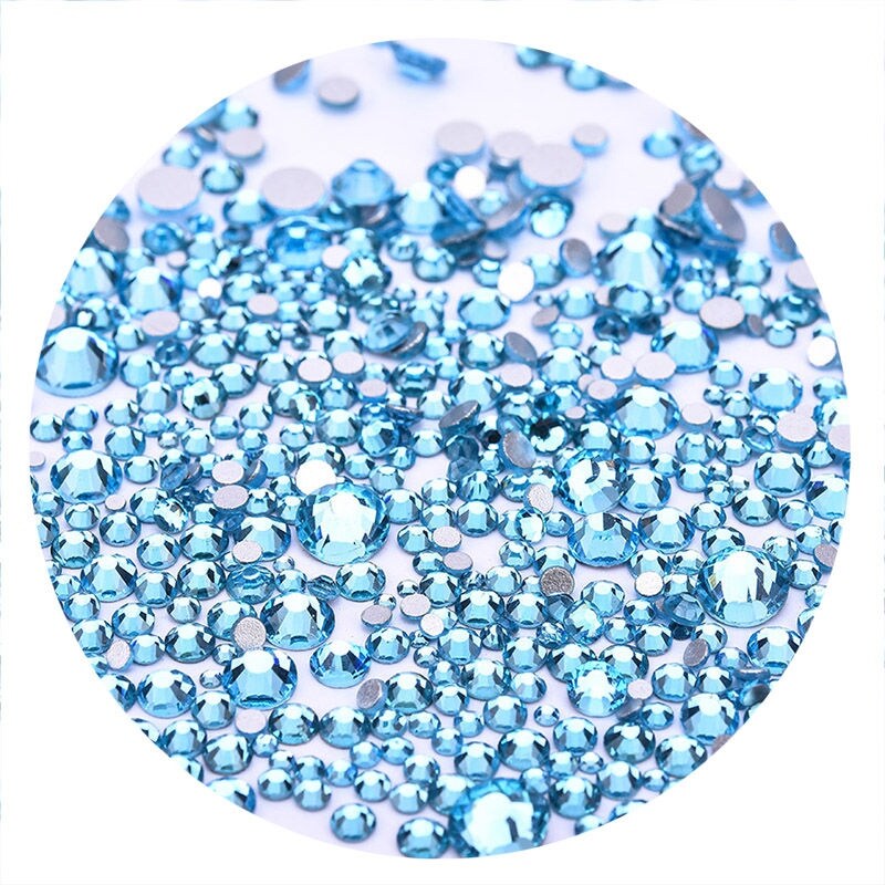 Gambar Nail drill with flat crystal diamond circular ShanZuan international trade A flat nail hole diamond jewelry diy drill