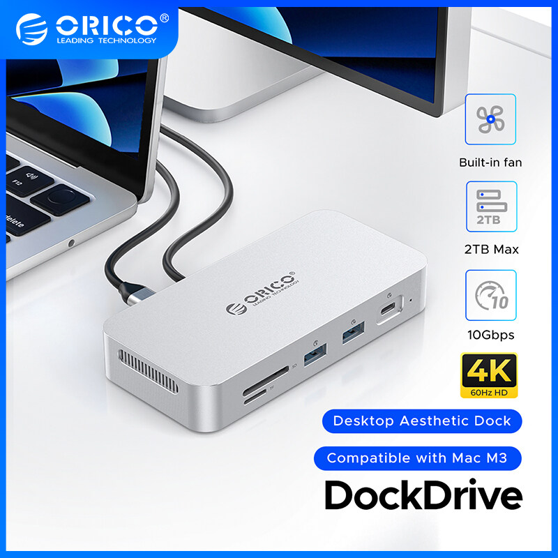 ORICO USB Hub Di Động SSD Với 2Tb SSD ngoài trạm nối Loại C Để HDMI Tương Thích Adapter 4K 60Hz Usb3