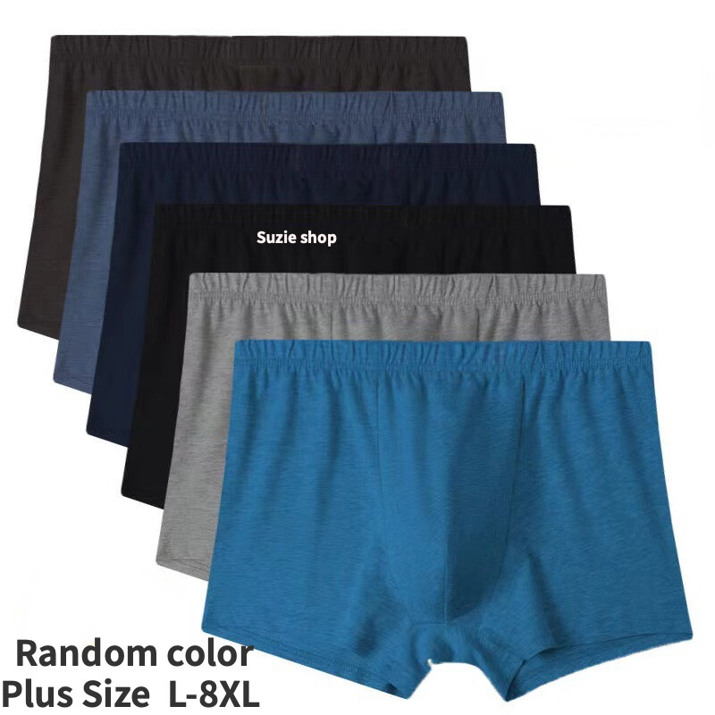 3 Pack Mens Large Cotton Boxer Briefs Loose Fit Soft Breathable - Foto 6