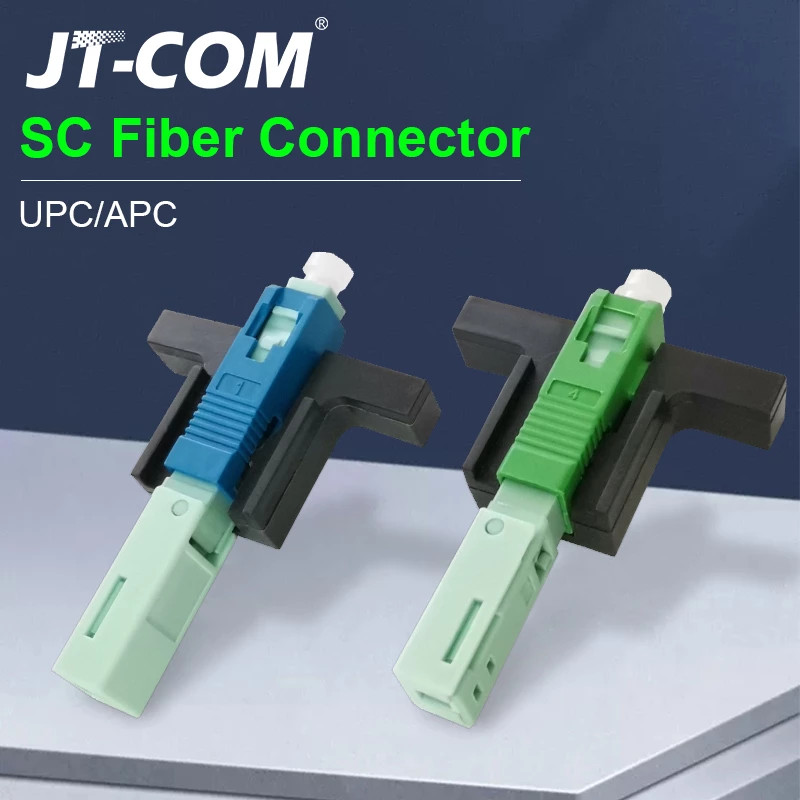 JT-COM SC UPC Fiber Fast Connector 50PCS Single-Mode FTTH Fiber Tool Cold Connector Tool Fiber Optic Fast Connnector 53mm - ยี่ห้อ JT-COM ราคา 1,120 บาท*ส่งฟรี