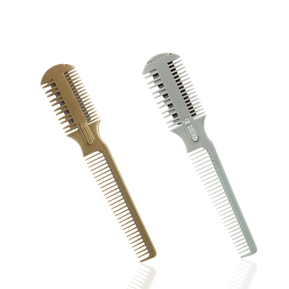 Lược Cạo Tóc, Lược Tỉa Tóc Hai Mặt Lược Cắt Tóc, Lược Chải Tóc Với Lưỡi Dao Cạo
