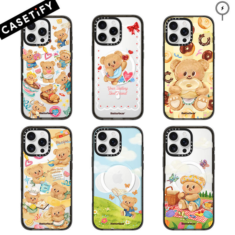 Original CASETiFY Butterbear series Mirror Case with Magsafe for