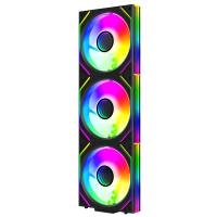 Jungle Leopard Interstellar V2 CPU Block Fan ARGB 120mm White Prism Lian li Same Model Infinite Mirror Building Block Splicing Single PC Fan 5V 3PIN Mainboard Lighting Sync
