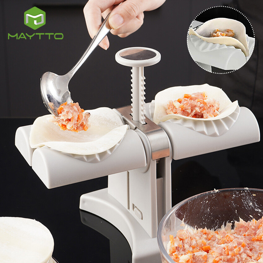 Maytto dụng cụ làm bánh bao tự làm dụng cụ làm bánh bao jiaozi dụng cụ ép bánh bao khuôn làm bánh bao dụng cụ làm bánh khuôn nhà bếp bọc bánh ngọt dụng cụ ép da bánh bao