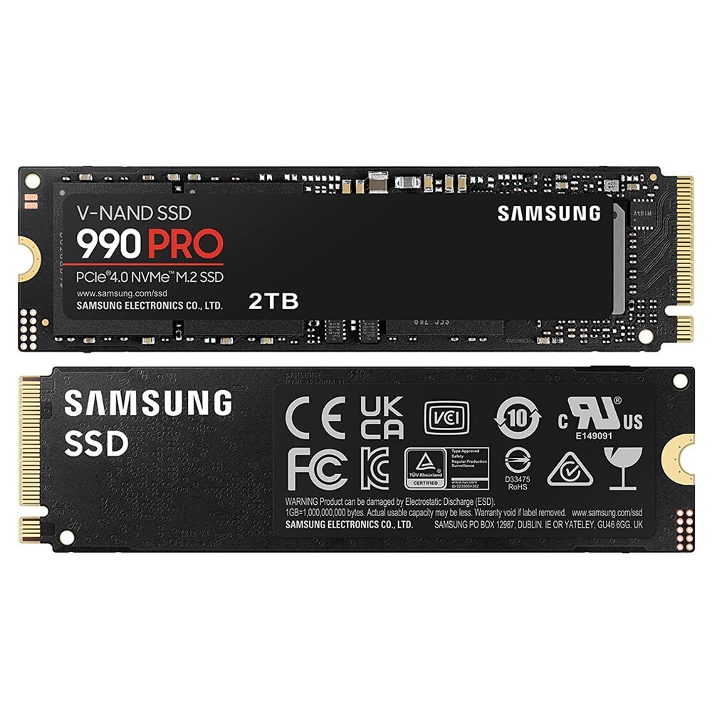 Samsung 990 Pro 2Tb Pcie 4.0 Nvme M.2 Ssd - Up To 7450Mb/S Speed