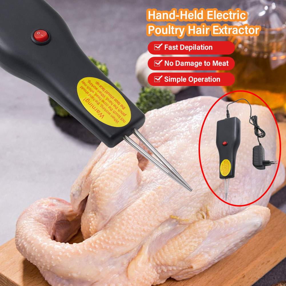 RCYAGO220V Electrical Hair Pulling for Chicken Feather Machine Plug-in Fish Bone Tweezers Rechargeable Automatic Piler for Poultry Hair Removal Tongs with Battery Plug ราคา 646 บาท*ส่งฟรี