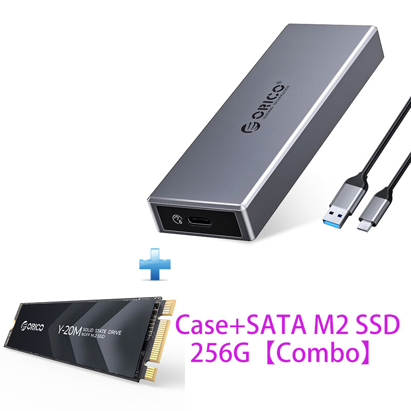 Bộ Chuyển Đổi SSD ORICO Hộp Đựng SSD M2 SATA Bằng Nhôm Không Cần Dụng Cụ Hộp Đựng SSD SATA 6Gbps NVM