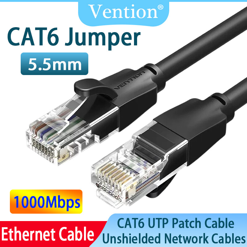 Vention cáp ethernet cáp lan cat6 cáp mạng utp cat 6 rj 45 dây nối 10m/50m/100m cho bộ định tuyến máy tính xách tay cáp mạng rj45