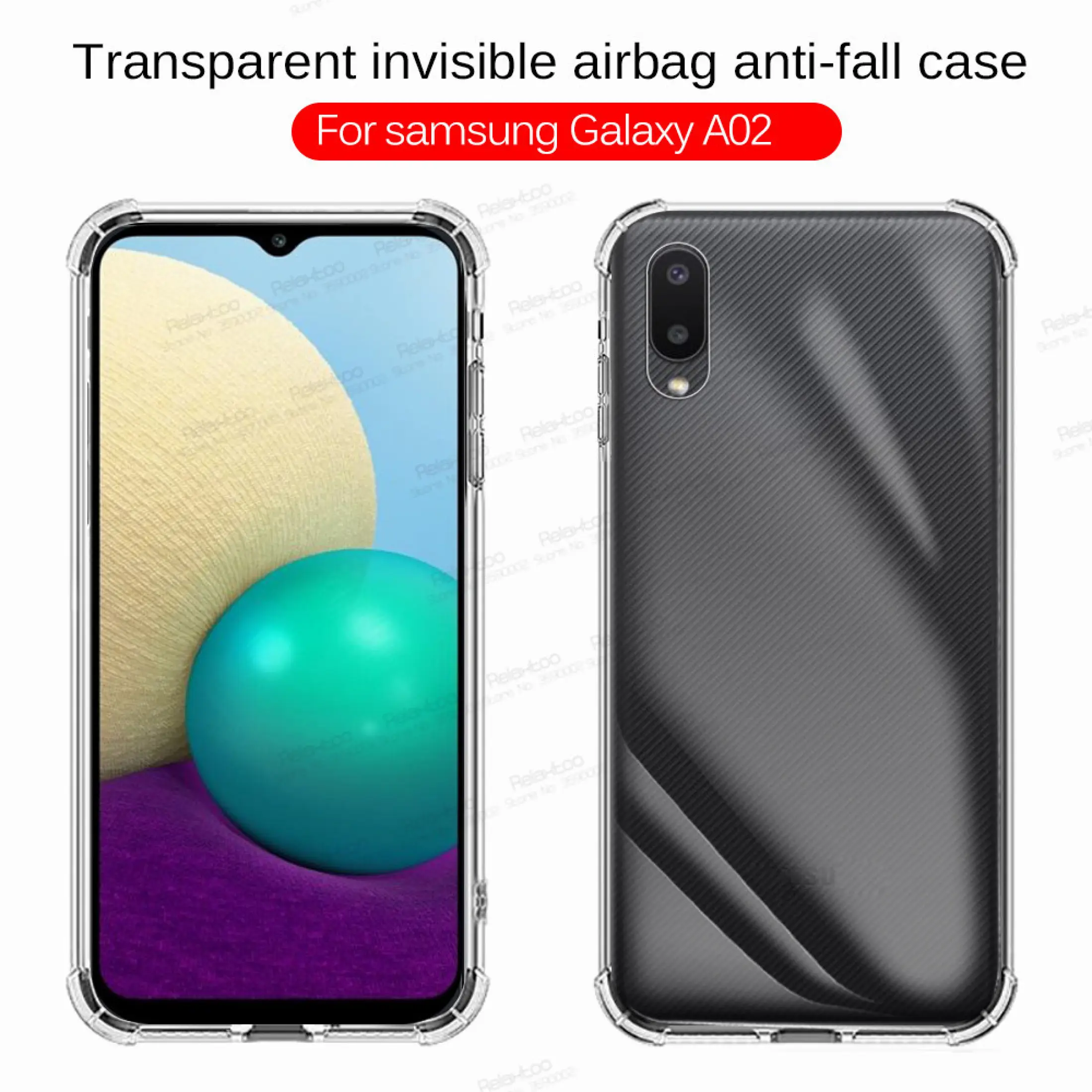 Casing Ponsel Kamera Samsung Galaxy A02 Casing Pelindung Kamera Depan Kaca Tempered Untuk Samsung Galaxy A02 Sm A022f Transparan Lazada Indonesia