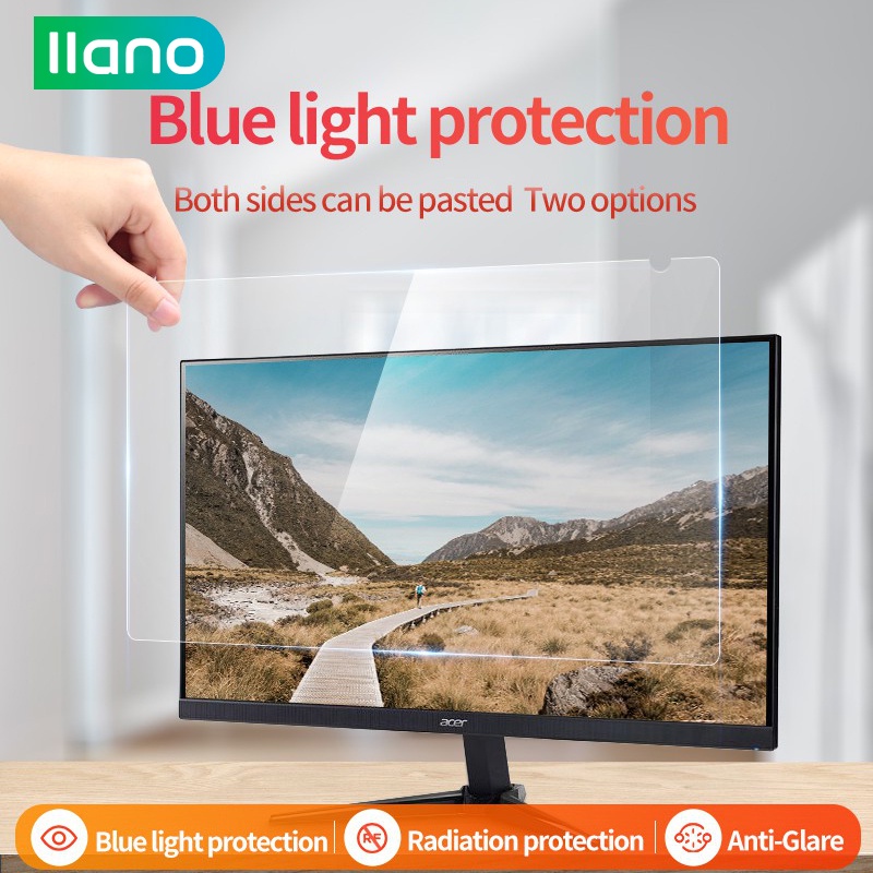 Llano Monitor Screen Protector Anti Radiation Film Eye Protection Anti-Blue Light Anti-Glare Scratch Resistant For Laptop ราคา 329 บาท*ส่งฟรี