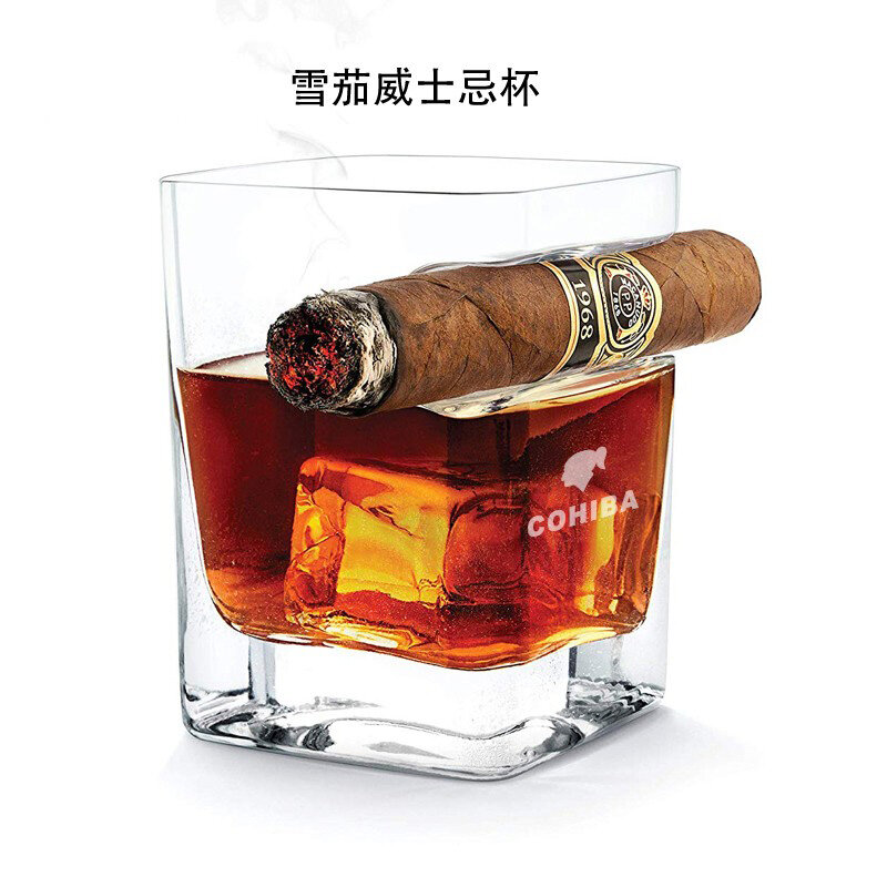 Gambar 340ML Cigare Glass Austrian Crystal Whiskey Glass Cigare Companion Cigare Holder