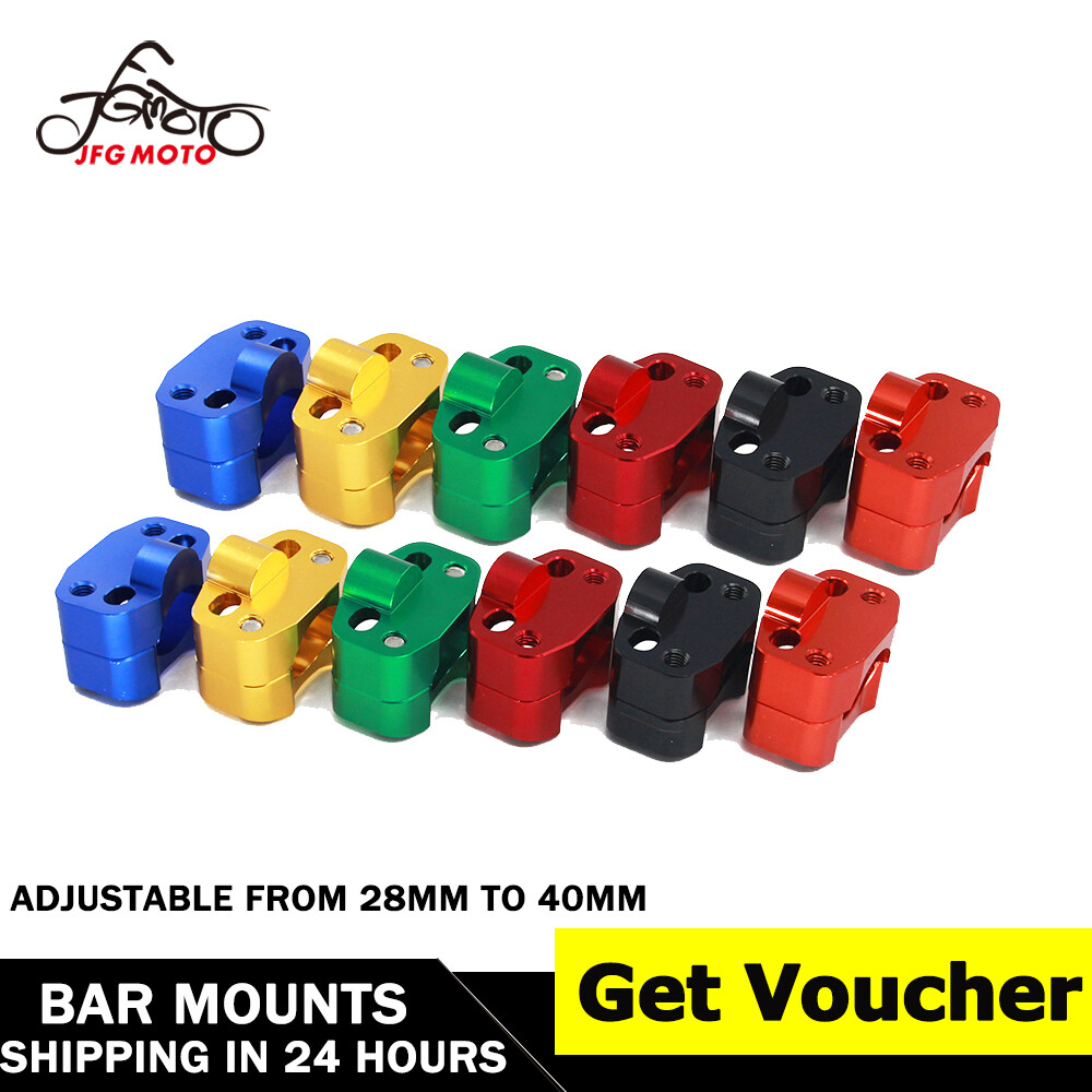 JFGMOTO Phôi Nhôm Handlebar Riser Kẹp Bar Núi Adapter Đối Với Pit Dirt Bike Xe Máy Thay Đổi 22 Đến 28 Mét 1-1/8