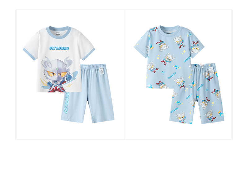 balabala Ultraman Ip Kids Pajama Set Summer Airconditioned Wear Boy Home Wear · v2
