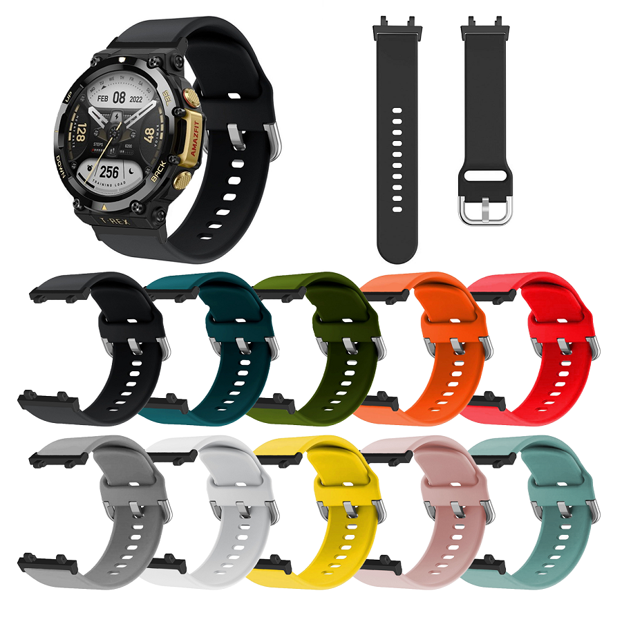 Dây Đeo Đồng Hồ Silicon Cho Amazfit T-REX Dây Đeo Đồng Hồ Thay
