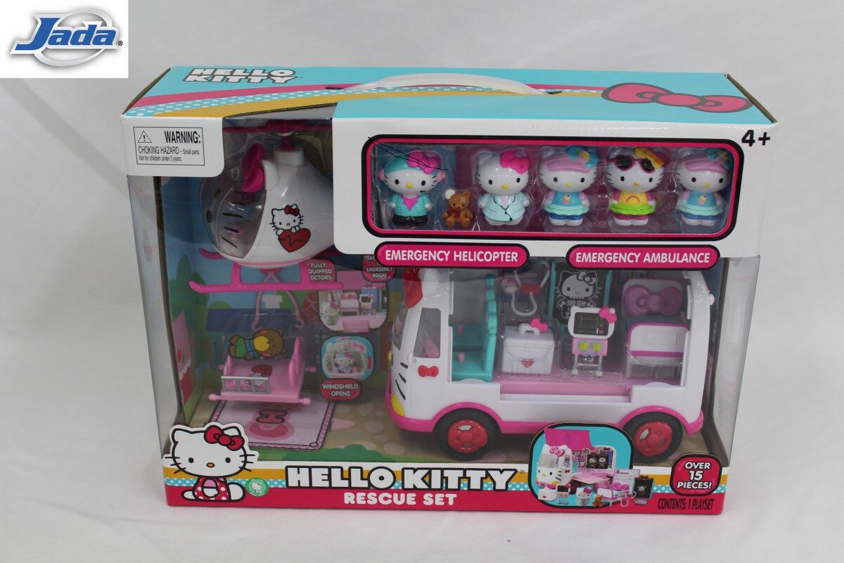 hello kitty ambulance and helicopter