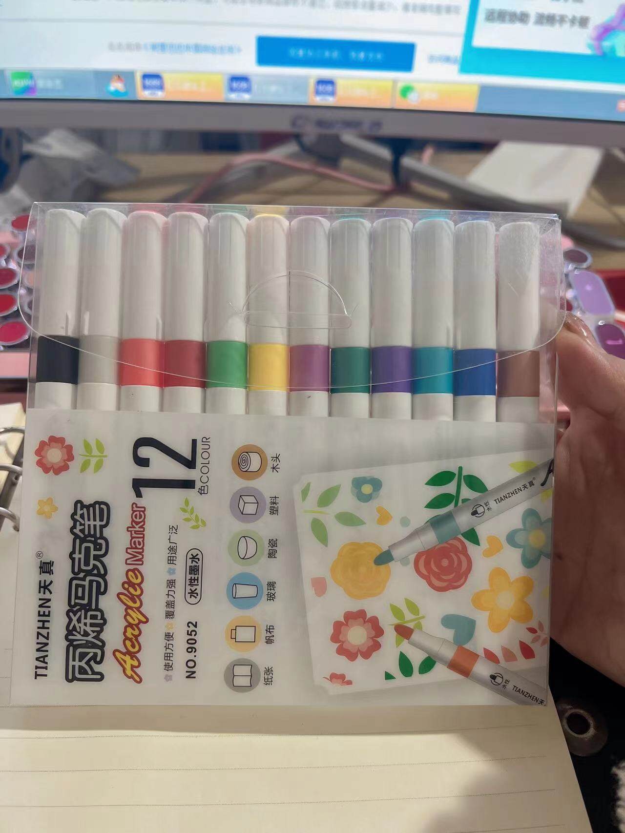 LE Acrylic Markers Paint Pens 12/24//48/72 Colors school supplies