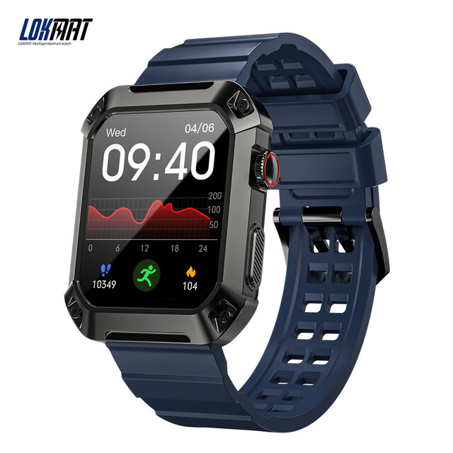 LOKMAT Ocean 2 smartwatch, 1.85-inch touch screen, Bluetooth call, sports