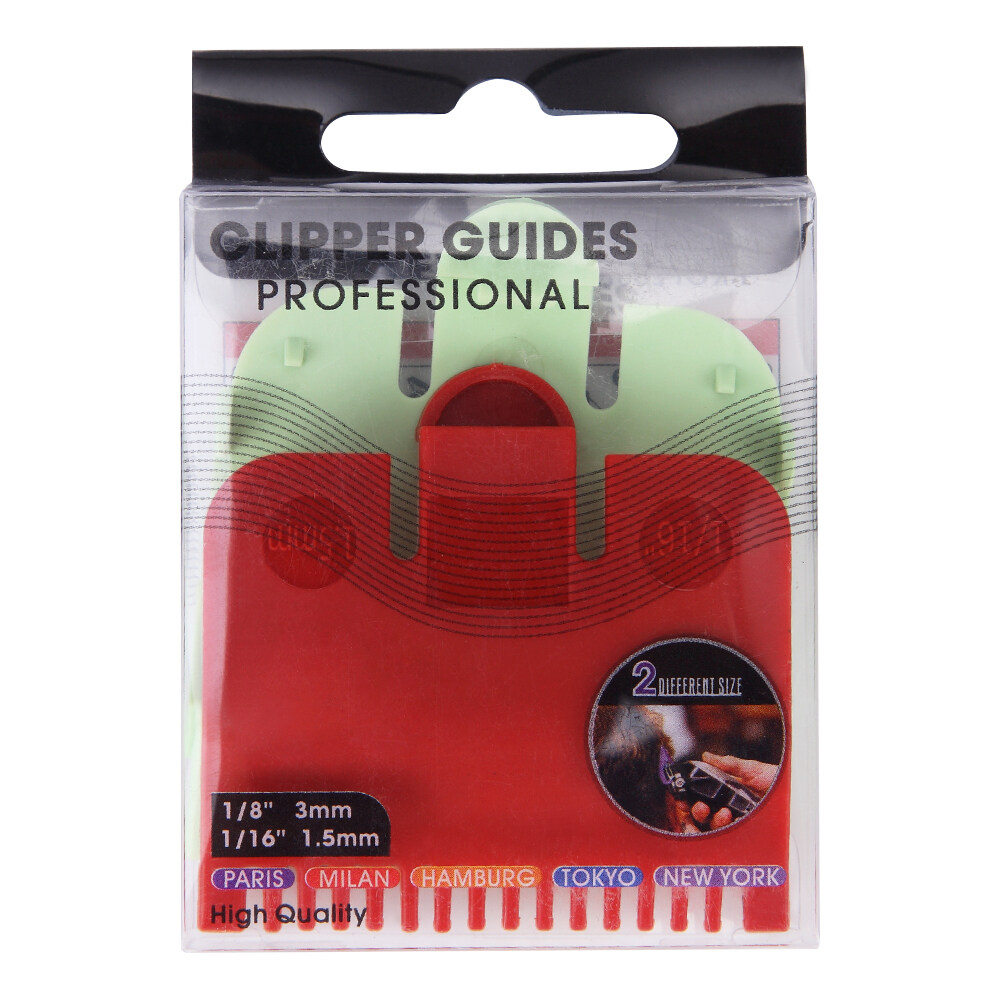 Set 2 lược 1.5mm 3mm đầy màu sắc dùng cho tông đơ cắt tóc  - INTL