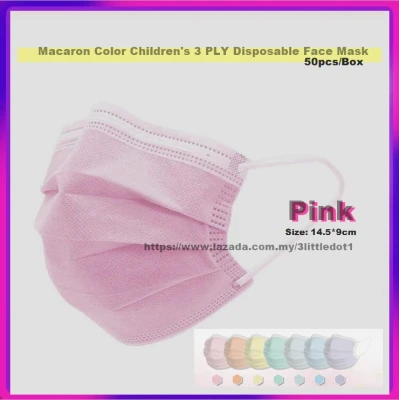 Kids 3PLY Disposable Face Mask (50pcs / Box)【Ready Stock】 (2)