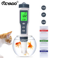Yieryi 3 in 1 Test TDS/PH/TEMP Water Quality Monitor TDS Tester Kit for Pools Drinking Water Acidometer