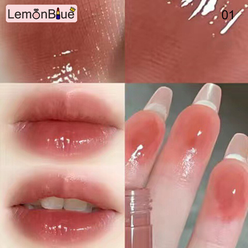 Gambar LemonBlue Pearlescent Shiny Lipgloss Waterproof Long Lasting Hydrating No Fading Lip Stain Lipgloss Waterproof Long Lasting Hydrating Pearlescent Shiny beautiful convenient lip