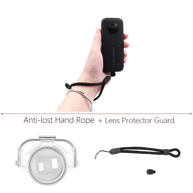 Ốp bảo vệ ống kính insta360 x3 chống trầy xước, dây đeo cổ tay dây đeo chống thất lạc khóa dây chống trượt dây đeo tay cho máy ảnh insta360 one evo