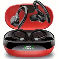 (NEW) Newmsnr OWS Air Conduction Noise Reduction Call Wireless Earbuds Deep Heavy Bass Bluetooth Earphone Waterproof Sweat-proof Sport Headset HD Call Headphones Low Latency Gaming Earphones With Mic