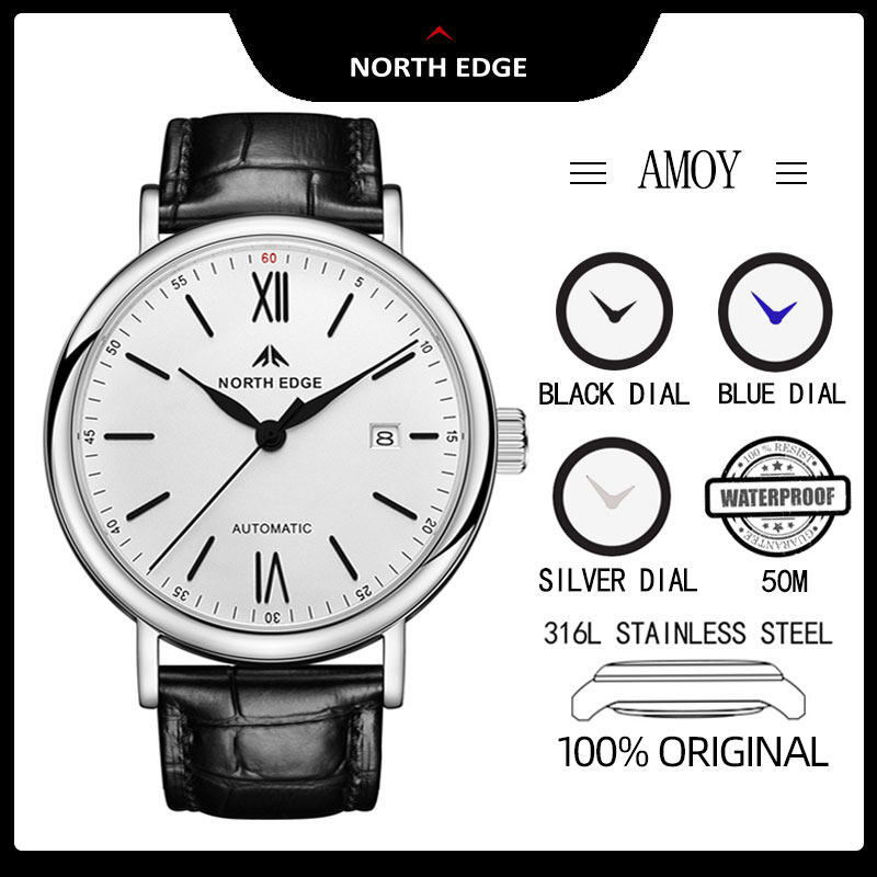 NORTH EDGE AMOY original mechanical watch for men and women 316L stainless steel shell 50m waterproof ราคา 4,327 บาท*ส่งฟรี