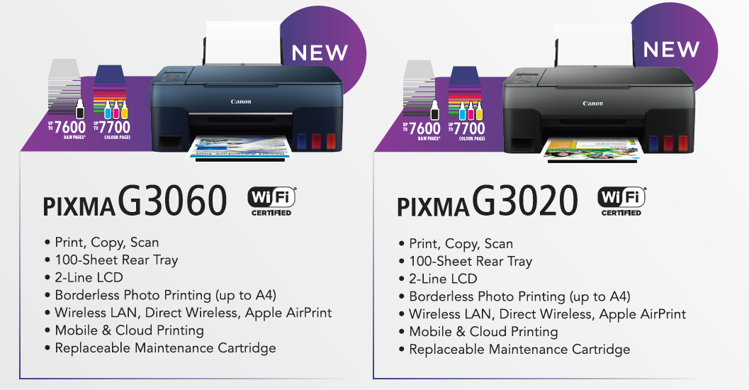 Canon Pixma G3060 Ink Tank Printer Print Scan Copy Wifi similar with