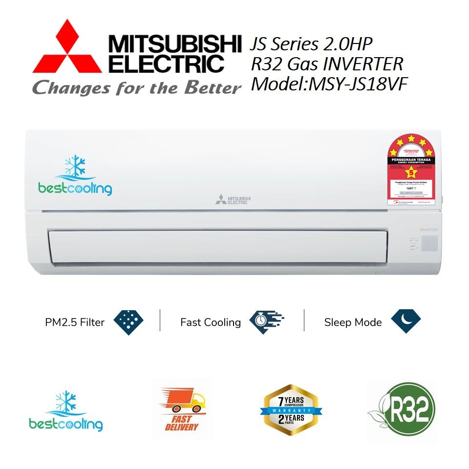 mitsubishi inverter air cond msy js10vf