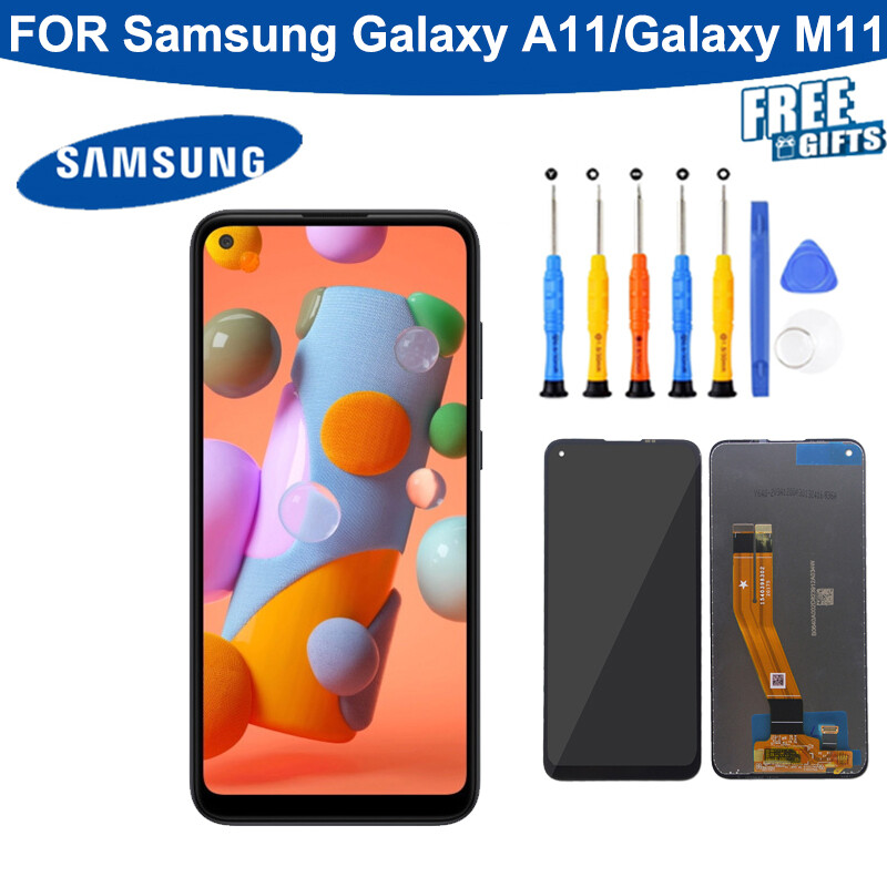 6.4 "màn hình lcd cho samsung ban đầu galaxy a11 a115 a115f bộ linh kiện số của màn hình cảm ứng màn hình lcd cho samsung galaxy m11 m115f lcd