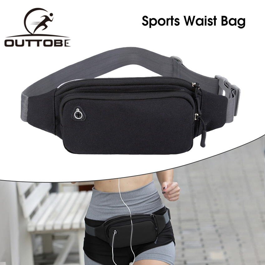 Outtobe Sports Waist Pack Bag Pouches Waist Belts Bag Cross Body Bag Chest Bag Adjustable Running Pouch Women Waterproof Crossbody Bag Money Phone Waist Fanny Pack Jogging Belt Fanny Pack for Workouts Sports Outdoor