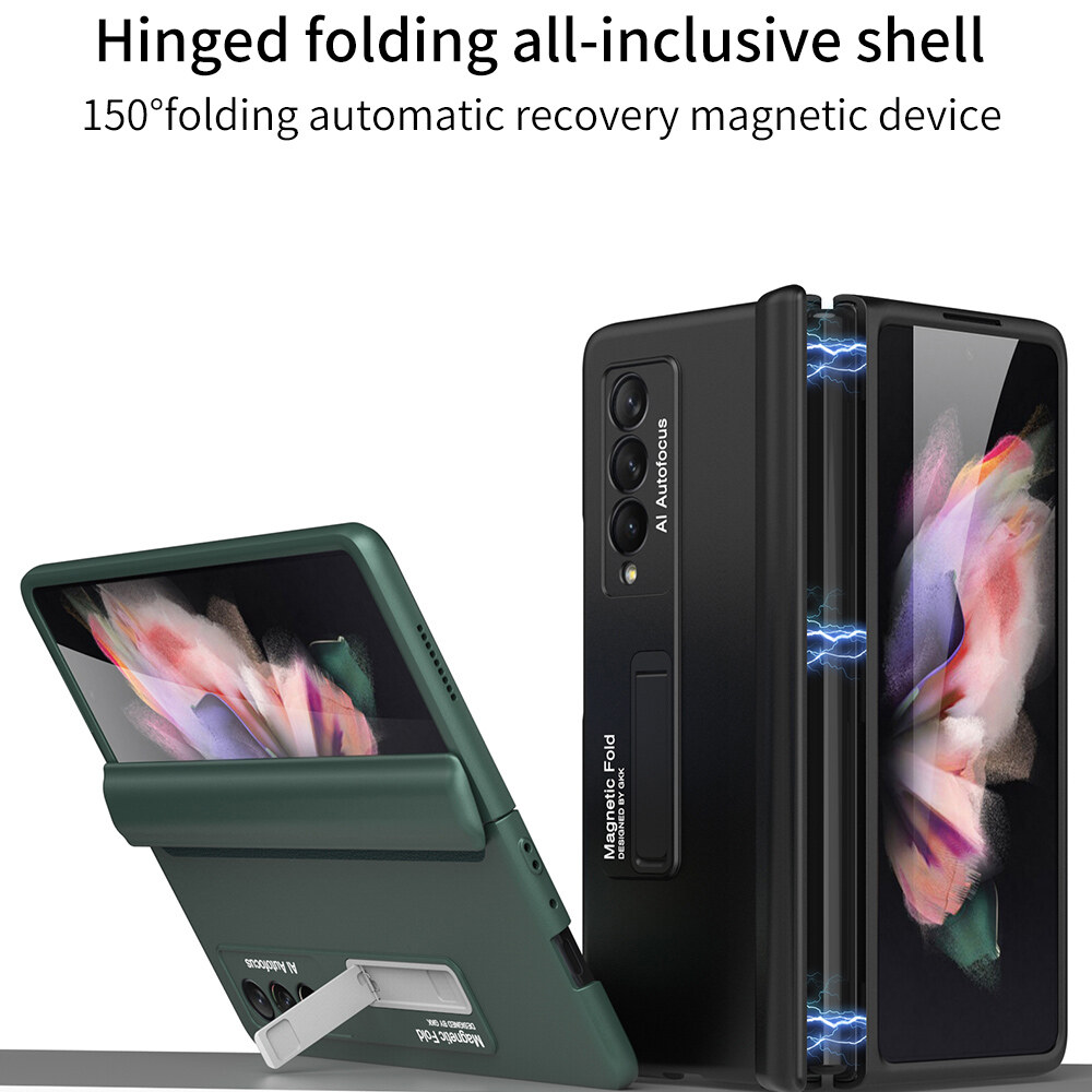 Cho Samsung Galaxy Z Fold 5 Fold 4 Fold 3 Trường hợp với đứng và bản lề
